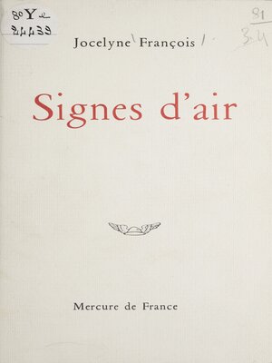 cover image of Signes d'air